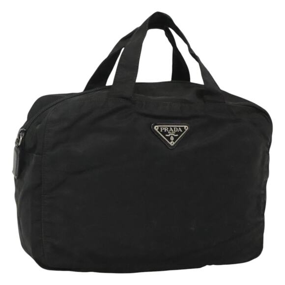 PRADA Hand Bag Nylon Black - Picture 1 of 12